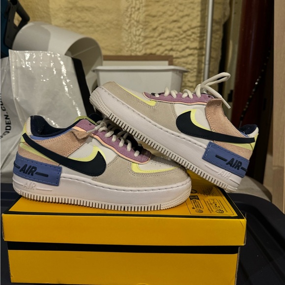 nike air force shadow white and cream